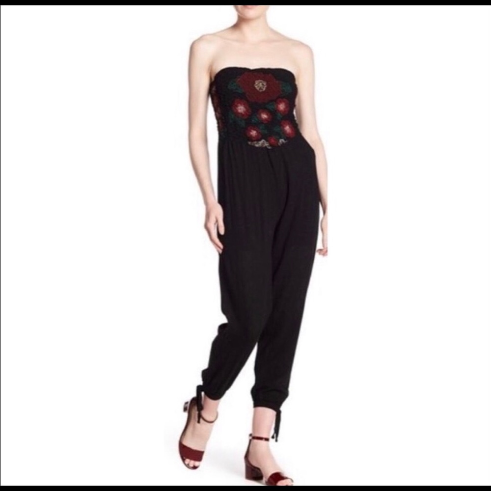 FREE PEOPLE STRAPLESS JUMPSUIT
